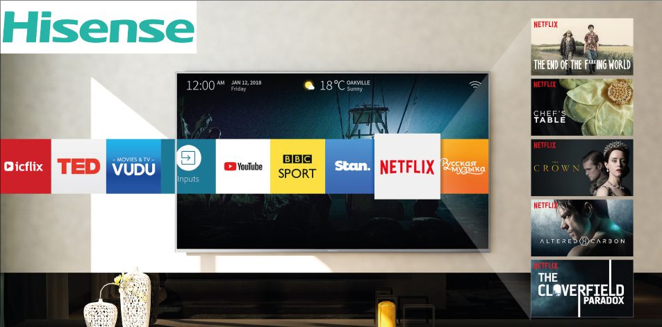 Hisense TV 55″ 4K UHD SMART | A6100