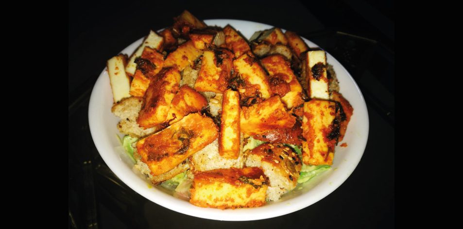 tandoori paneer tikka salad