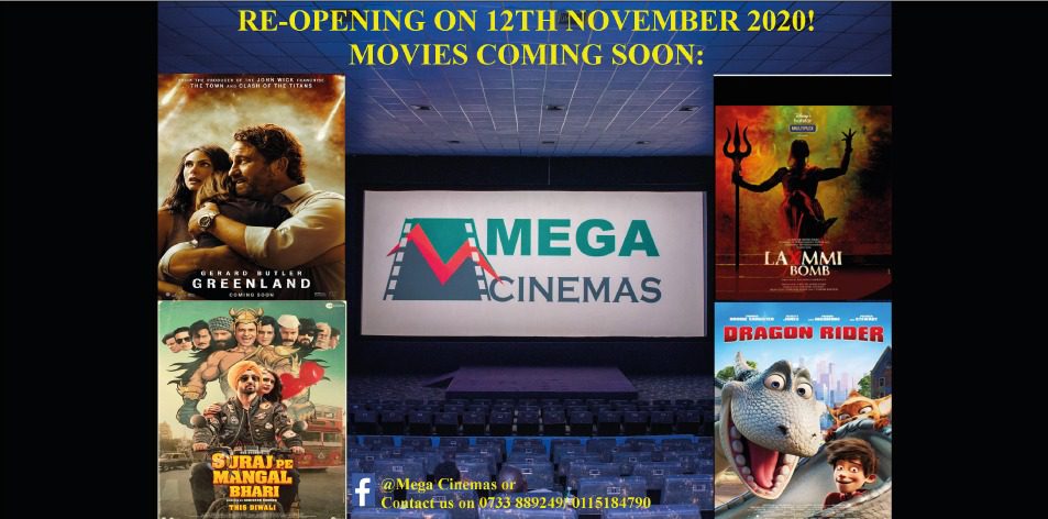 MEGA CINEMAS KISUMU CINEMA GUIDE RE-OPENING: 12th-19th November 2020