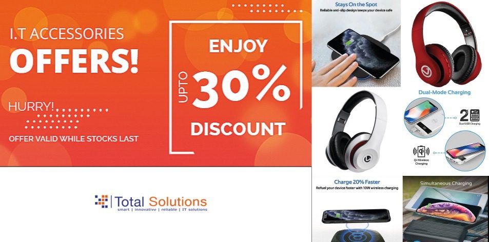 Total Solutions Ltd: Up To 30% Off On IT Accessories, Hurry Only While Stocks Last!