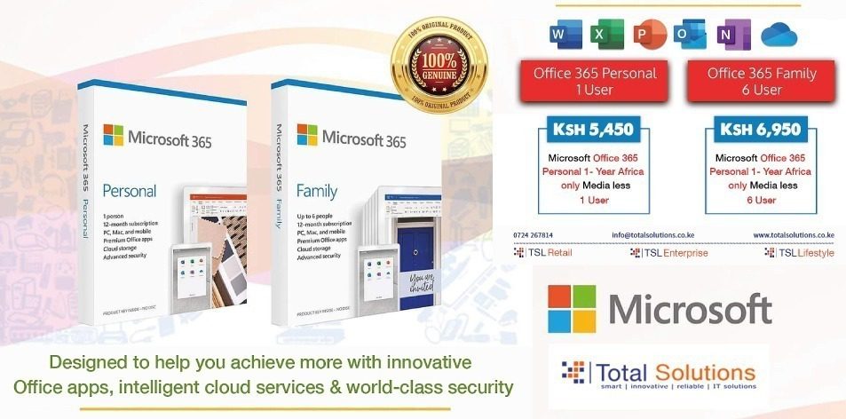 Total Solutions Ltd: Microsoft Office 365 Suite: Designed to Help You Achieve More