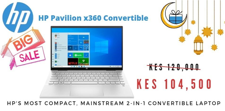 HP Pavilion x360- HP's Most Compact, Mainstream 2-in-1 Convertible Laptop