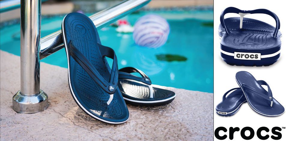 Slip into CrocbandTM Flip-Sporty, Lightweight and Versatile