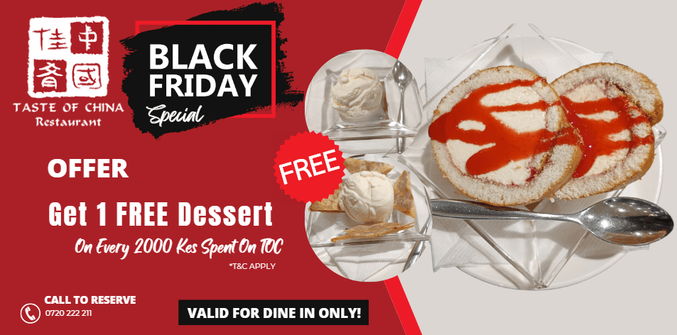 This Black Friday, Get 1 FREE Dessert