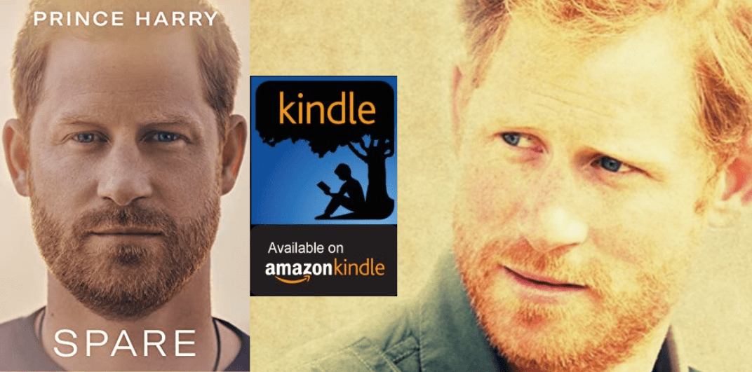 Amazon Kindle- H&S Magazine's Recommended Book Of The Week- Spare- By Prince Harry, The Duke of Sussex