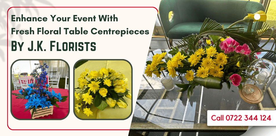 Enhance Your Event With Fresh Floral Table Centrepieces By J.K. Florists