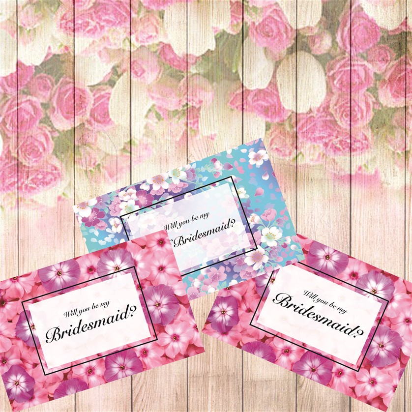 Bridesmaid Cards Floral