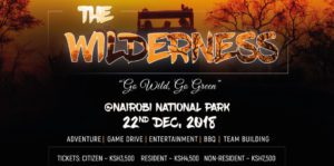 Save The Date: The Wilderness On The 22nd Of December 2018!