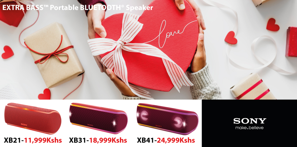 Sony EXTRA BASS™ Portable BLUETOOTH® Speaker- Be Spoilt For Choice This Valentine's