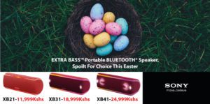 Sony EXTRA BASS™ Portable BLUETOOTH® Speaker- Be Spoilt For Choice This Easter