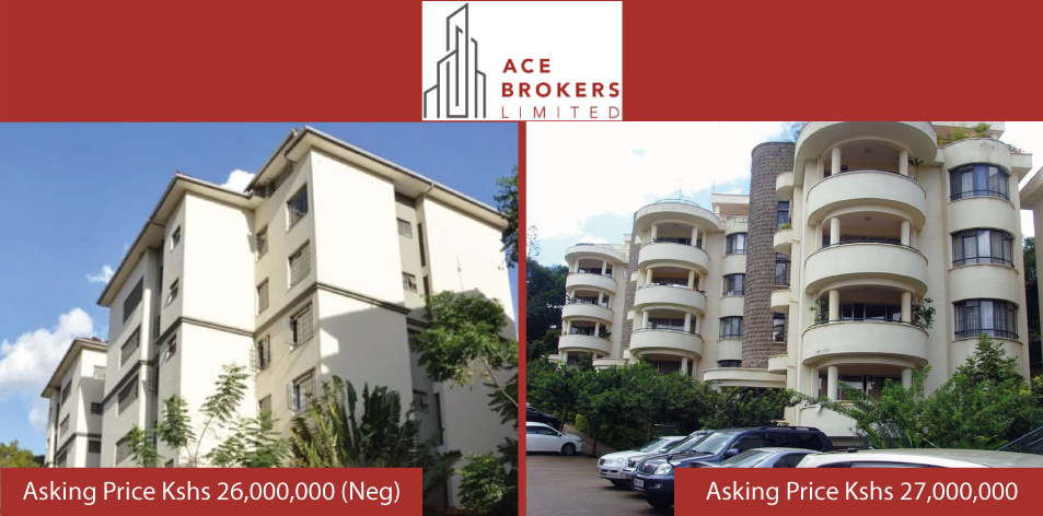 Ace Brokers Limited- 3 Bedroom Apartments In Lavington & Westlands For Sale!!