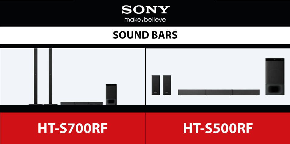 Sony 5.1ch Home Cinema Soundbar System with Bluetooth® technology-HT-S700RF | HT-S500RF