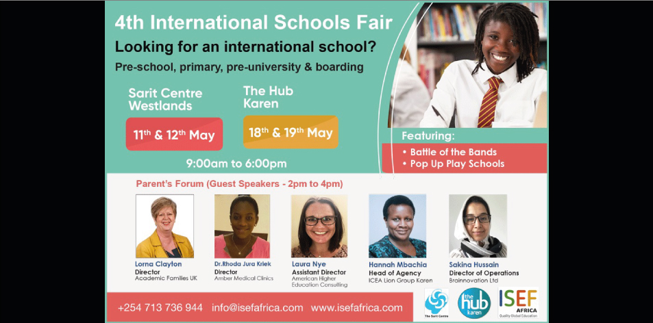 The 4th International Schools Fair This Weekend At The Sarit Centre- 11th & 12th May 2019