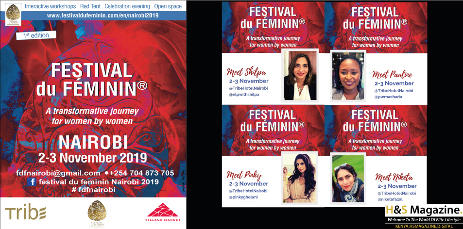 Festival du Feminin Nairobi 2019- 2nd-3rd Nov 2019 Tribe Hotel Nairobi