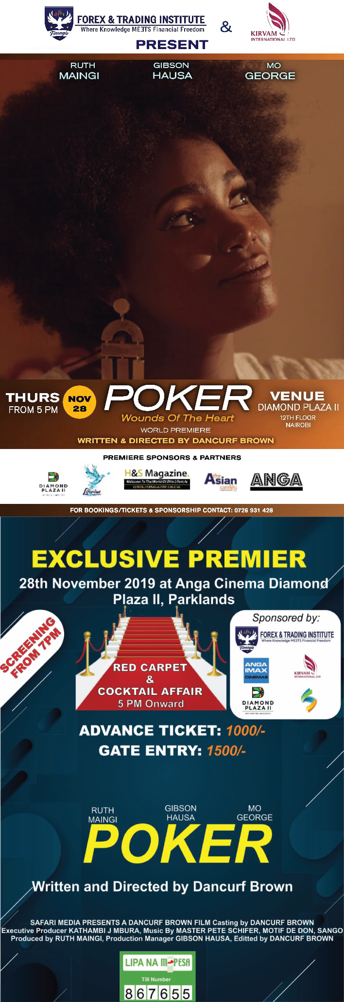 POKER- Exclusive Premier At ANGA Cinema Diamond Plaza- 28th November 2019