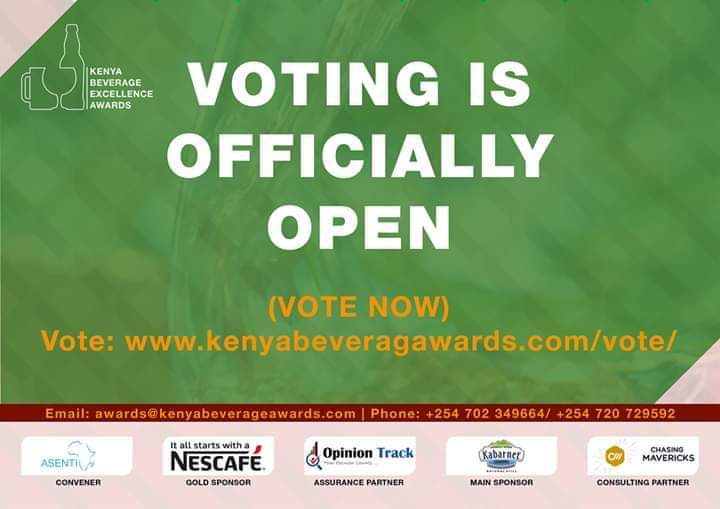 Kenya Beverage Excellence Awards 2019 Voting Officially Open