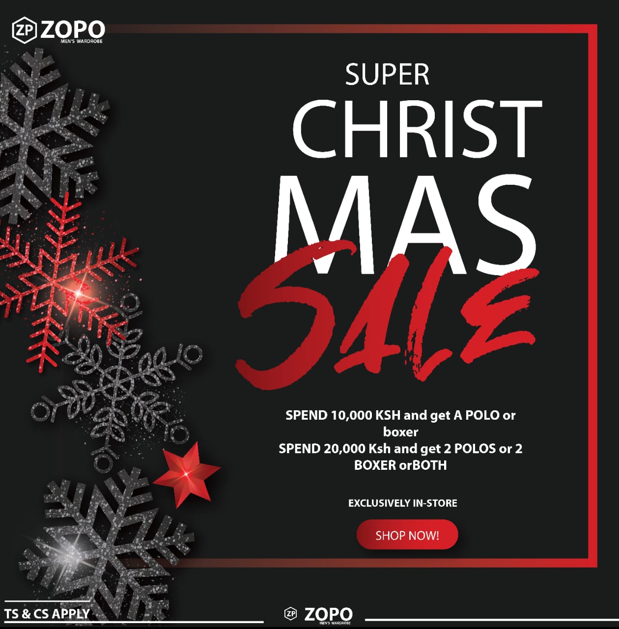 ZOPO- Men's Wardrobe- Christmas Sale 2019