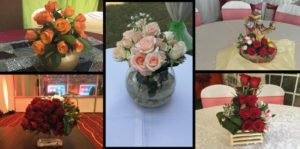 low floral centrepieces