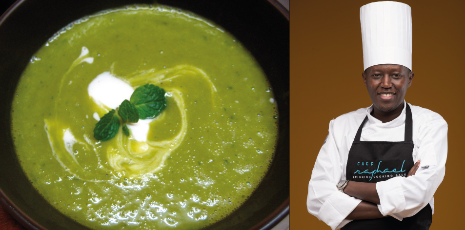 minted pea soup