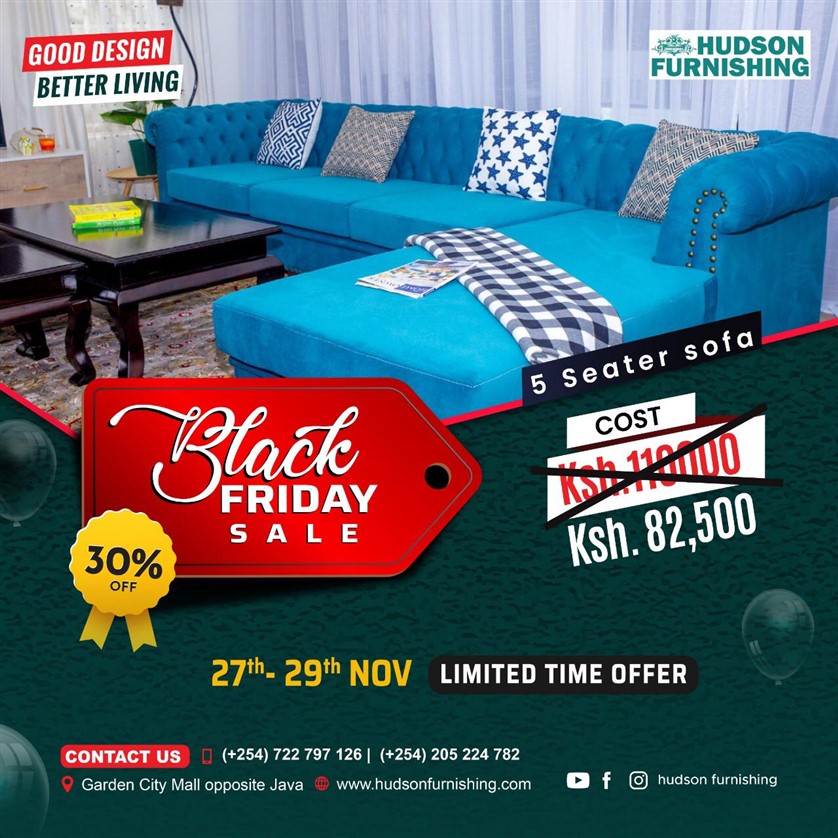Hudson Furnishing - Don't Miss Our BLACK FRIDAY OFFERS! 27th-29th Nov. 2020