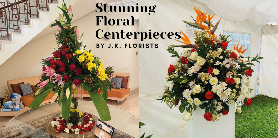 stunning floral centrepieces
