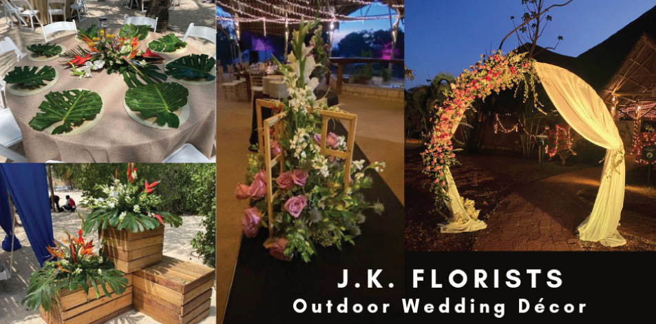 Outdoor Wedding Décor By J.K. Florists