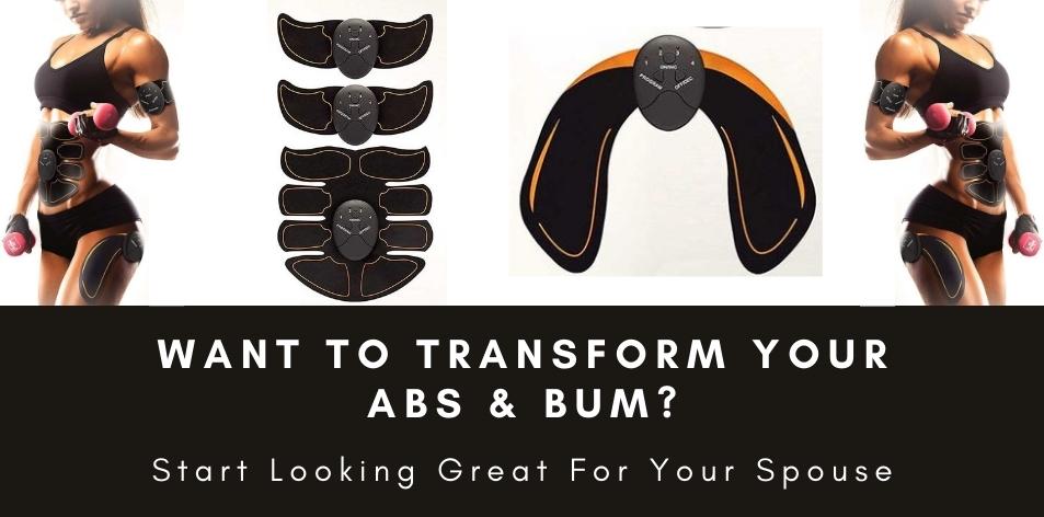 Tone Up Your Body With- The Ems Magic EMS Muscle Training Gear Abdominal ABS With Butt Stimulator