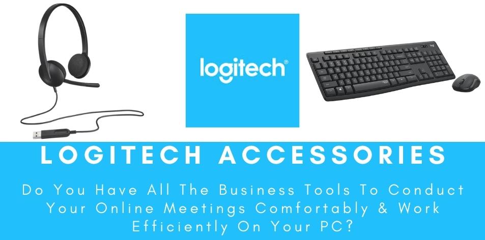 Logitech Accessories Wireless Keyboard and Mouse Combo & Headset with Microphone