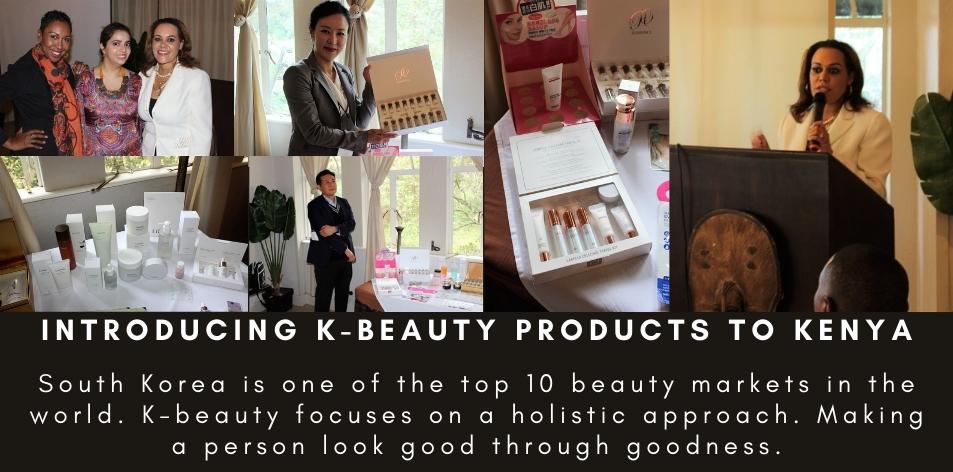 The Ambassador to South Korea, Her Excellency Mwende Mwinzi, Hosted An Event Introducing K-beauty Products To Kenya At The Palacina Hotel