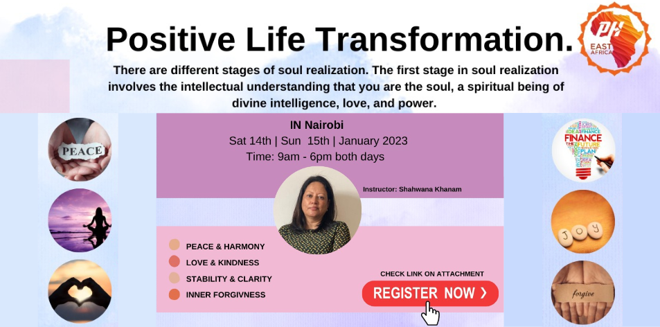 Positive Life Transformation Workshop With Shahwana Khanam