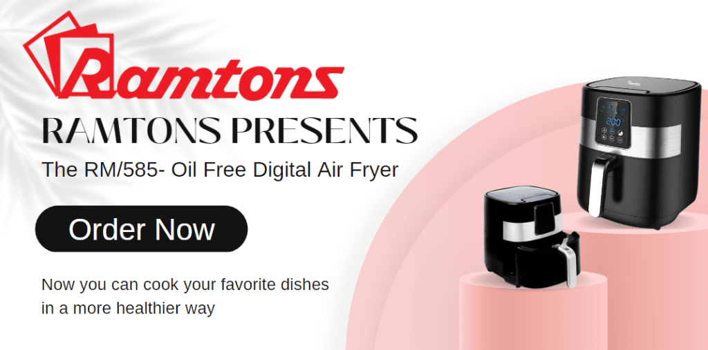 Ramtons Presents- RM/585- Oil Free Digital Air Fryer