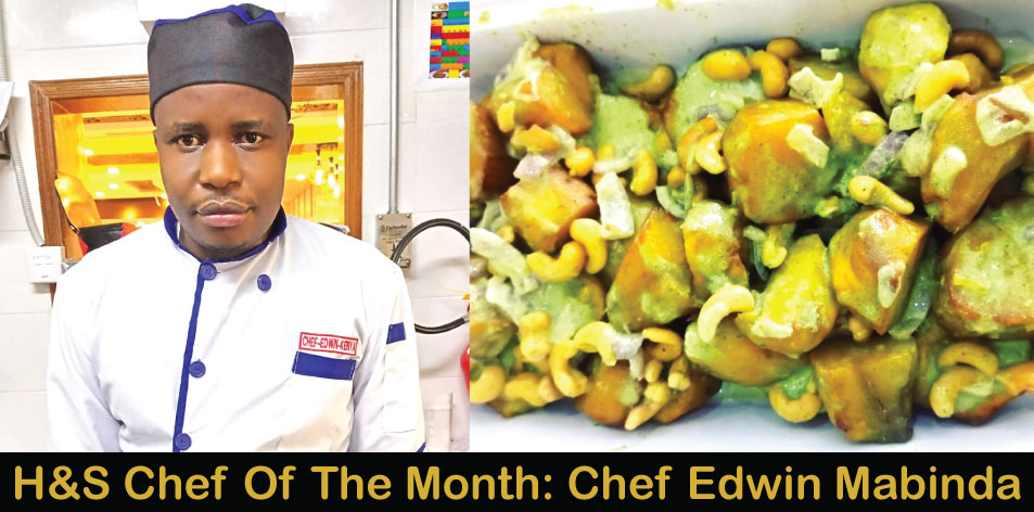 Creamy Sweet Potatoes With Cashew Nuts by Chef Edwin Mabinda, H&S Chef Of The Month