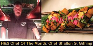 Grilled Sweet Potatoes With Strawberry Beet Purée by Chef Shallon G. Githinji, H&S Chef Of The Month