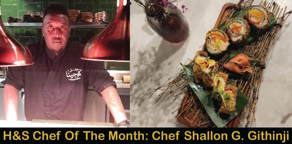 Teriyaki Crispy Chicken Sushi Rolls by Chef Shallon G. Githinji, H&S Chef Of The Month