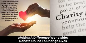 Making a Difference Worldwide: Donate Online to Change Lives