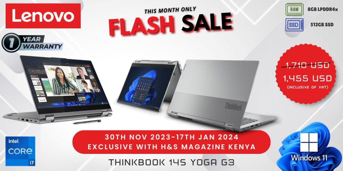 H&S Exclusive Tech Offers: This Month's Flash Deal! Elevate Your Experience with the Lenovo ThinkBook 14s Yoga G3 IRU 21JG000BUE