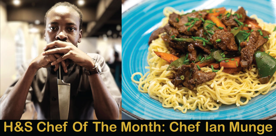 Vegetables & Beef Strips Stir Fry With Noodles by Chef Ian Munge, H&S Chef Of The Month