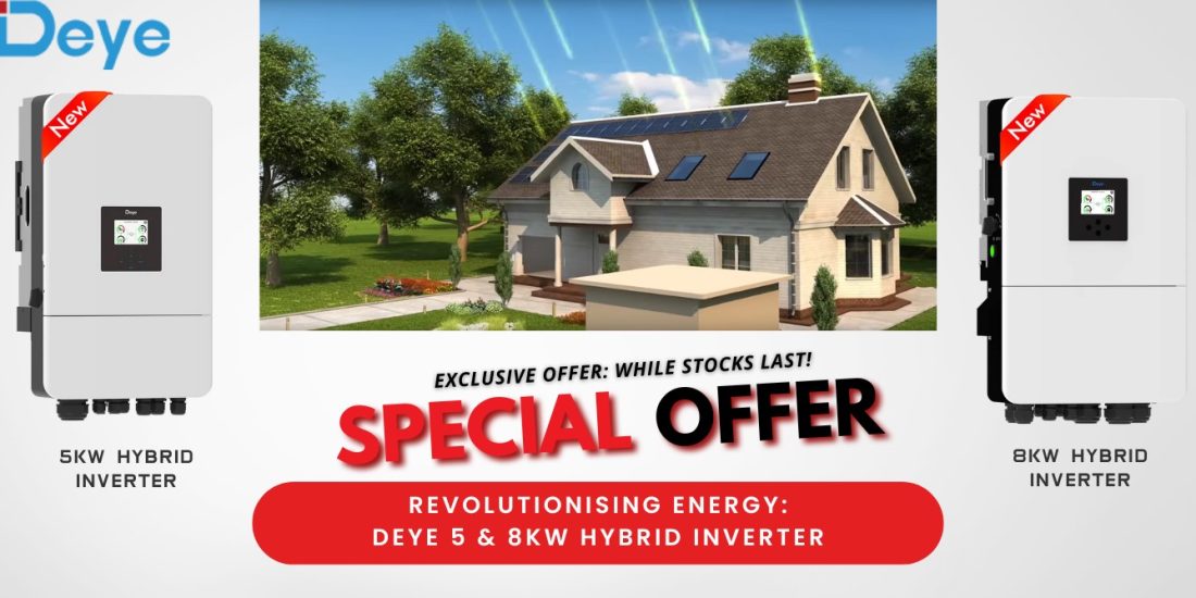 Revolutionising Energy- Deye 5 & 8kW Hybrid Inverter